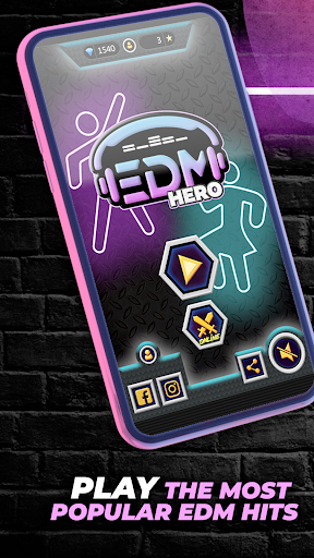 Android application Guitar Hero Game: EDM Music screenshort