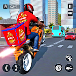 Cover Image of Tải xuống Sports Bike Pizza Delivery : Bike Racing Game 2021 1.0 APK