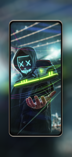 Android application Neon Wallpaper screenshort