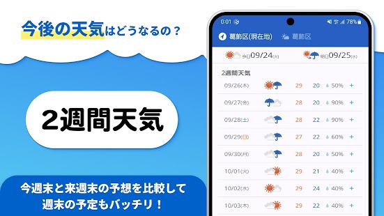 tenki.jp 日本気象協会の天気予報アプリ・雨雲レーダー スクリーンショット