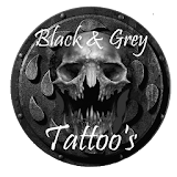 Black and grey tattoos icon