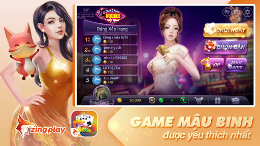 Poker VN - Mu1eadu Binh u2013 Binh Xu1eadp Xu00e1m - ZingPlay 5.15 screenshots 1