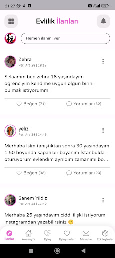 Android application Dating Site screenshort