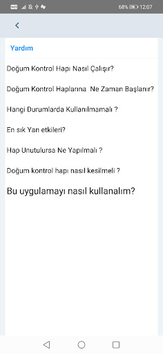 Doğum Kontrol Hapı Kullanımı Screen 2