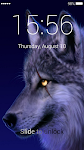 screenshot of Wolf Lock Screen