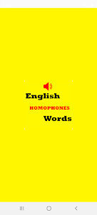 English Homophones Words 2021