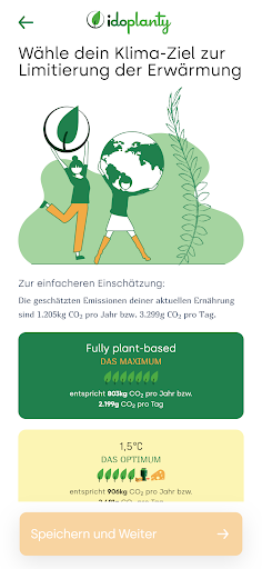 Android application idoplanty - Meal-Tracking screenshort