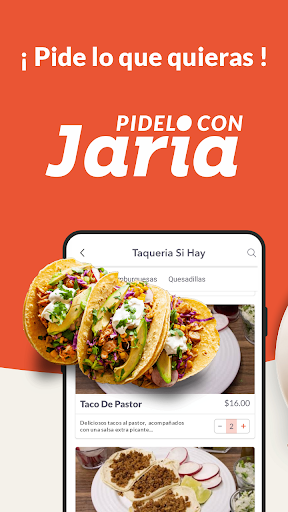 Android application Pidelo con Jaria screenshort