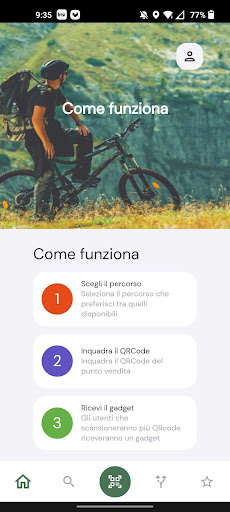 Android application Pedalare in Umbria screenshort