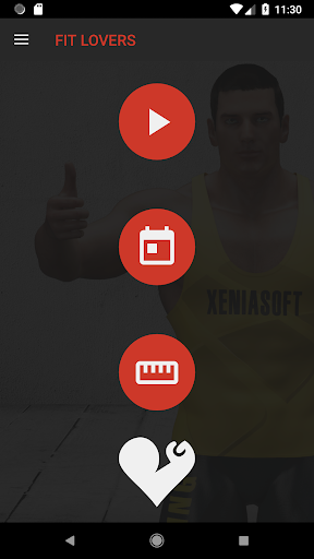 Android application Fit Lovers screenshort