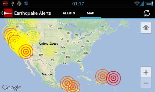 Earthquake Alerts Tracker Screenshot 4 - AppWisp.com