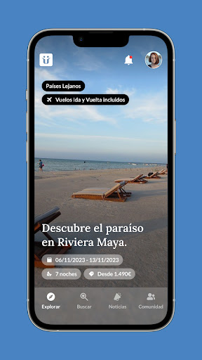 Android application Uniite Travel screenshort