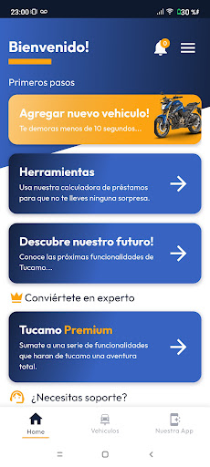 Android application Tucamo - Vehicle management screenshort