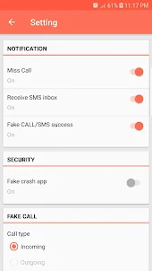 Fake Call and Sms
