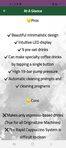 espresso Gran Lattissima guide Screen 2