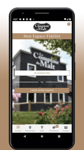 Android application Le Comptoir du Malt screenshort