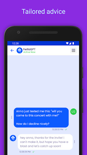 helloGPT Screen 3