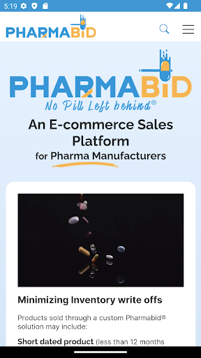 Android application Pharmabid screenshort