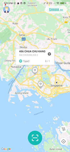 Android application SuperCharge.SG EV Charging screenshort