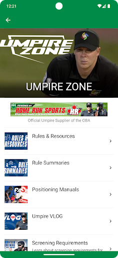 Baseball Ontario ONDeck Screen 3