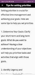 Time management tips