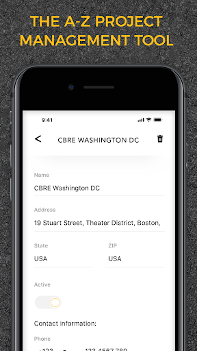 Android application PavementSoft screenshort