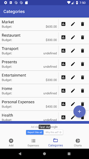 Expense Manager Screen 3