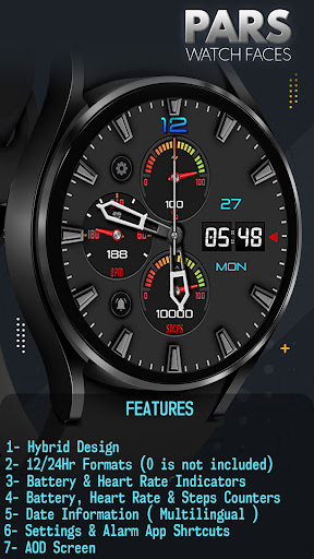 Android application Pars Prusa Hybrid Watch Face screenshort