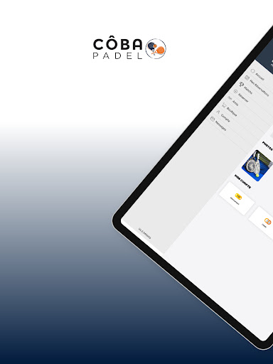 Android application Coba Padel screenshort