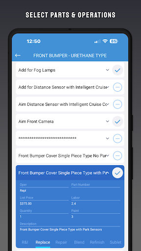 Quicksheet Screen 3