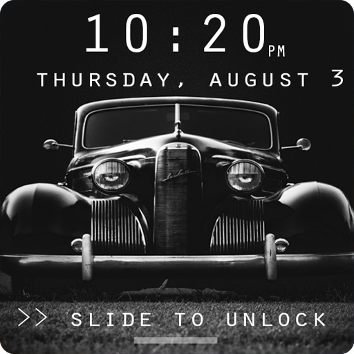 Retro Car Lock Screen logo