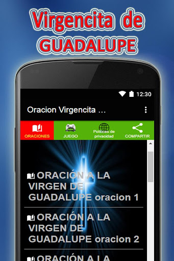 Android application Oracion Virgencita d Guadalupe screenshort