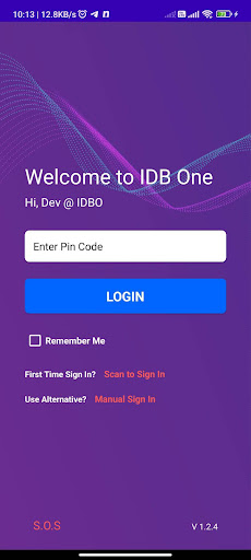 Android application IDB One screenshort