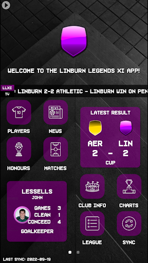 Android application My Football Club App screenshort