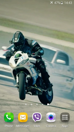 Motorbike Drift Live Wallpaper Screen 3