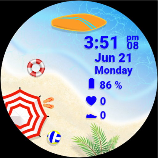 Summer - Wear OS icon