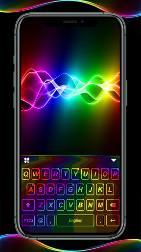 Android application LED Neon Glow Keyboard Backgro screenshort