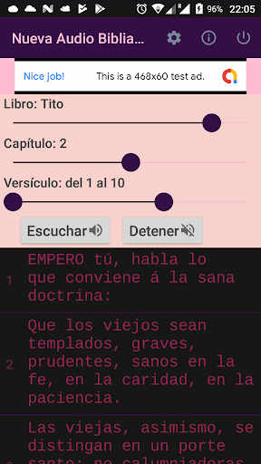 Nueva Audio Biblia RVA Screen 2