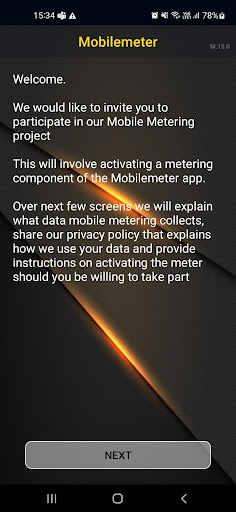 Android application MobileMeter screenshort