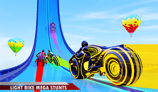 Mega Ramp Light Bike Stunts: New Bike Stunt Games  screenshots 12