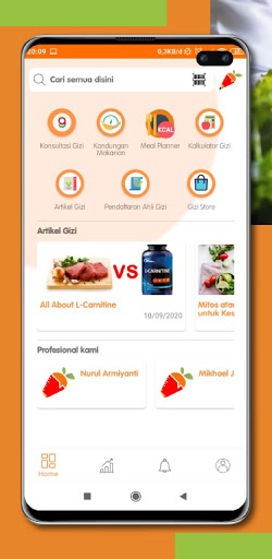 Android application Dietducate - Hitung Kalori screenshort