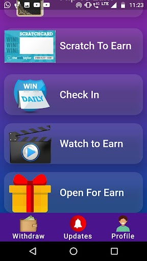 Watching video earn money app