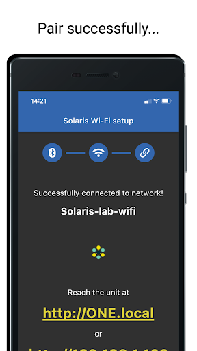 Solaris Wi-Fi Setup Screen 3