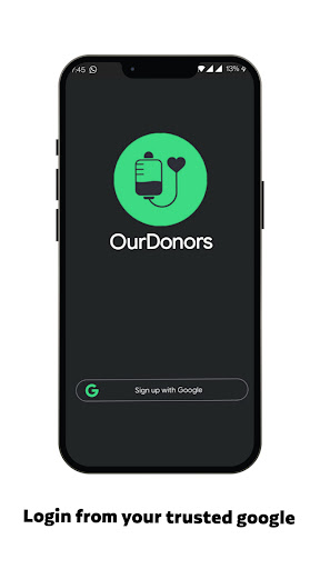 Android application Our Donors screenshort