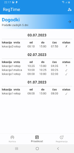 ERMan RegTime Screen 2