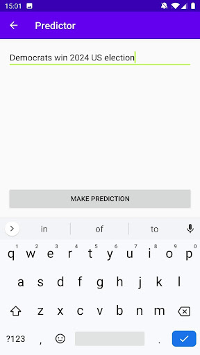 Predictor Screen 2