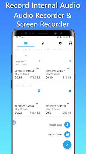 Android application Internal Audio Screen Recorder screenshort