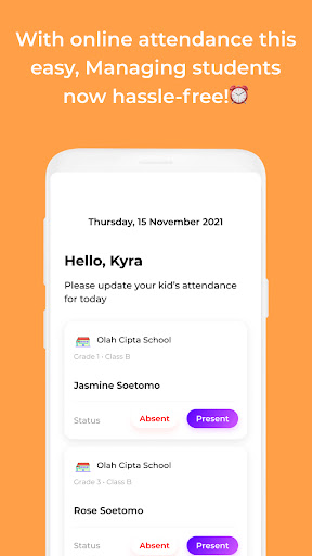 Android application PintuKelas screenshort