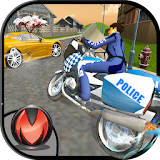 Police Girl Bike Rider icon