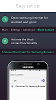 screenshot of Disconnect for Samsung Interne
